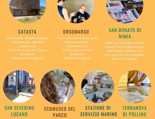 Infopoint dell’Ente Parco Nazionale del Pollino, coordinati e presidiati dall’Associazione Guide Ufficiali.